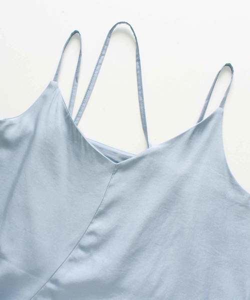 MODE ROBE（モードローブ）の「アシメキャミソール（キャミソール・レディース・ピンク/ベージュ/ブラック/ブルー/ホワイト・FREE）」の12枚目の写真