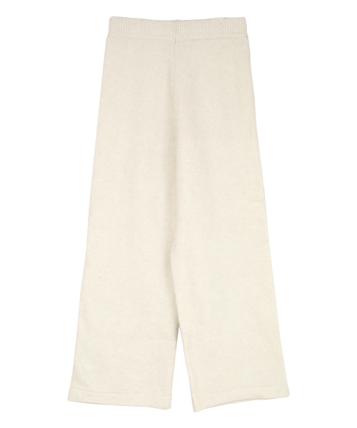 UR'S（ユアーズ）の「ﾆｯﾄﾜｲﾄﾞﾊﾟﾝﾂ（その他パンツ・レディース・ホワイト/チャコール/グレイッシュベージュ・S/M/L）」の4枚目の写真