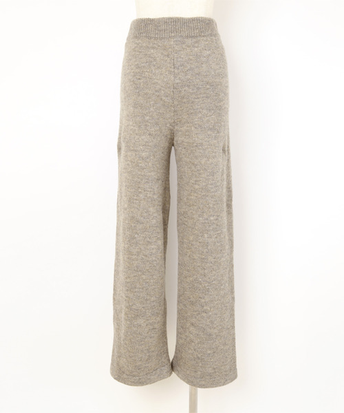 UR'S（ユアーズ）の「ﾆｯﾄﾜｲﾄﾞﾊﾟﾝﾂ（その他パンツ・レディース・ホワイト/チャコール/グレイッシュベージュ・S/M/L）」の11枚目の写真