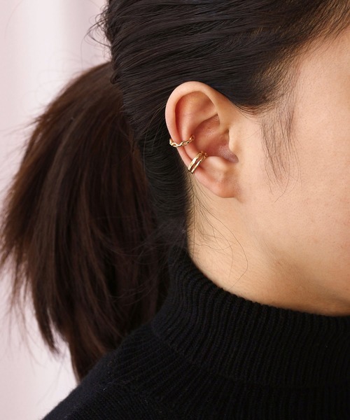 LA VORAGINE（ラ ヴォラジネ）の「イヤーカフ（2個セット）　素材は925シルバー（イヤーカフ・レディース・A/B/C/D/E/H/I/J/K/L/G/F/Q/R/P/O/N/M/S/T/U/その他/その他1/その他2/その他3/その他4・FREE）」の17枚目の写真