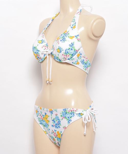 セール】花柄ビキニ 水着2点セット（水着）｜Lace Ladies
