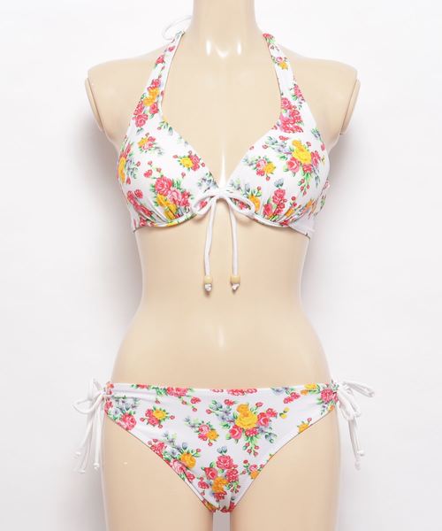 APRILPOOLDAYツーピースビキニ ローウエスト 水着 花柄 セット Amazon.co.jp: [Kayiyasu] レディース 水着 ビキニ