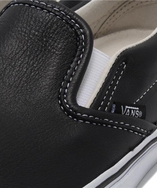 BEAMS BOY（ビームスボーイ）の「VANS / VAULT レザースリッポン（スニーカー・レディース・ホワイト/ブラック・5/4h/5h/6/6h）」の7枚目の写真