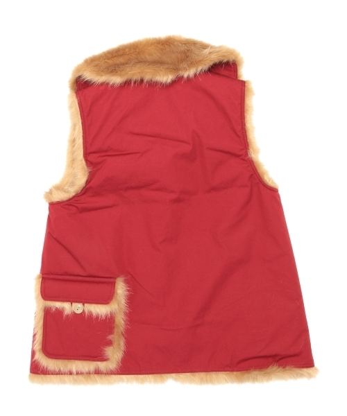 BEAMS BOY（ビームスボーイ）の「◎BEAMS BOY / フェイクファー VEST（ベスト・レディース・カーキ/レッド/ブルー・ONE SIZE）」の17枚目の写真