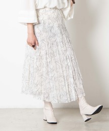 WEGO | WEGO/アンニュイフラワープリーツスカート(スカート)