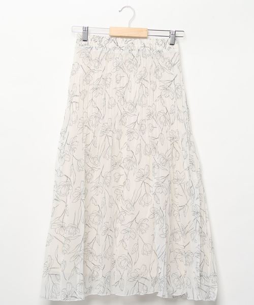 WEGO（ウィゴー）の「WEGO/アンニュイフラワープリーツスカート（スカート・レディース・ホワイト・FREE）」の8枚目の写真