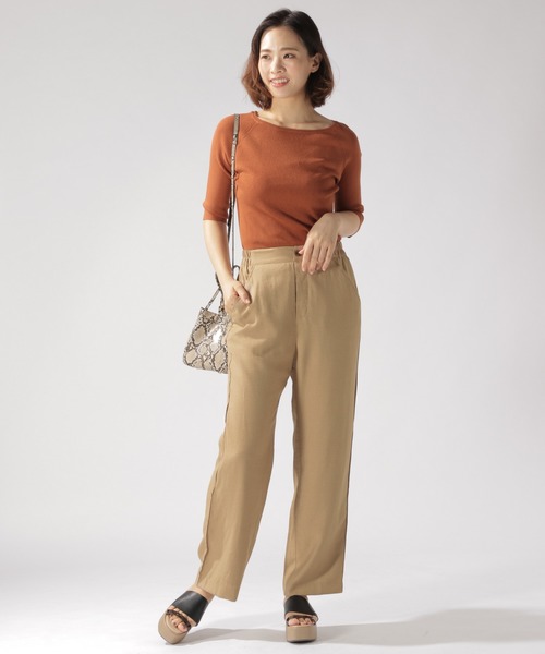 BAYFLOW(ベイフロー)の「リネン混セミワイドパンツ(その他パンツ・レディース・ベージュ/グレー/オフホワイト・SMALL/MEDIUM)」の22枚目の写真