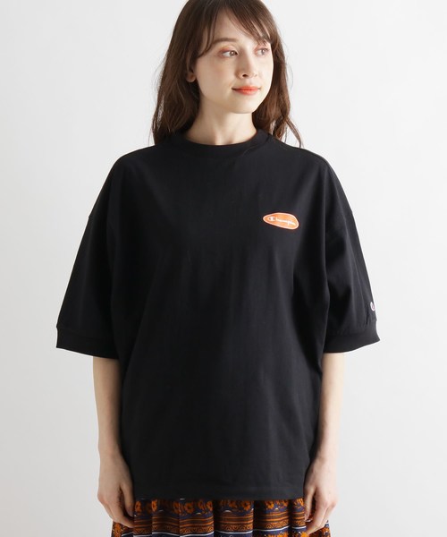 Champion(チャンピオン)の「Champion バックロゴビッグプルオーバー(Tシャツ/カットソー・レディース・ブラック/アイボリー・02)」の9枚目の写真