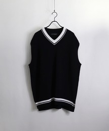 Vネックニットベスト【Confirm】