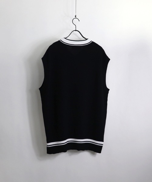 Confirm(コンファーム)の「Vネックニットベスト【Confirm】(ベスト・メンズ・ブラック/ベージュ/グレー・M/L)」の8枚目の写真