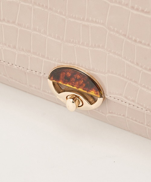 one after another NICE CLAUP(ワンアフターアナザーナイスクラップ)の「2wayクロコスクエアバッグ(ショルダーバッグ・レディース・ベージュ/モカ/アイボリー・FREE)」の13枚目の写真