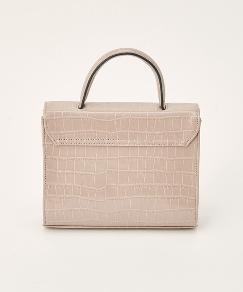 one after another NICE CLAUP(ワンアフターアナザーナイスクラップ)の「2wayクロコスクエアバッグ(ショルダーバッグ・レディース・ベージュ/モカ/アイボリー・FREE)」の9枚目の写真