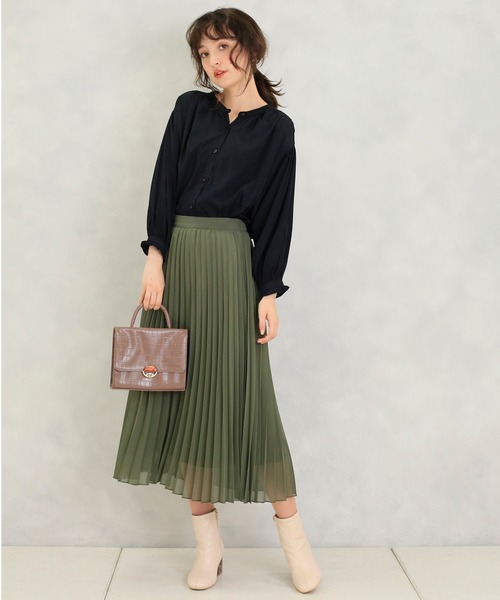 one after another NICE CLAUP(ワンアフターアナザーナイスクラップ)の「2wayクロコスクエアバッグ(ショルダーバッグ・レディース・ベージュ/モカ/アイボリー・FREE)」の17枚目の写真