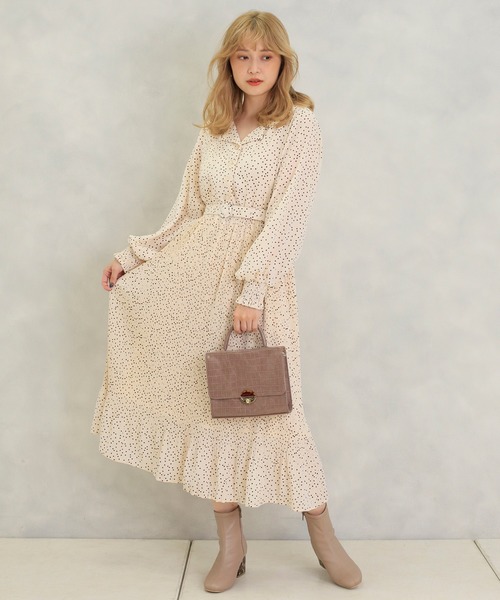 one after another NICE CLAUP(ワンアフターアナザーナイスクラップ)の「2wayクロコスクエアバッグ(ショルダーバッグ・レディース・ベージュ/モカ/アイボリー・FREE)」の12枚目の写真