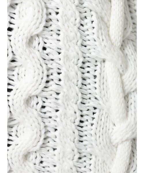 EMODA（エモダ）の「ケーブルバルキーベスト（ベスト・レディース・ホワイト/ブラック/ベージュ/パープル・FREE）」の22枚目の写真