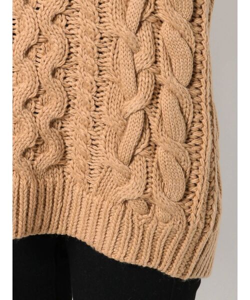 EMODA（エモダ）の「ケーブルバルキーベスト（ベスト・レディース・ホワイト/ブラック/ベージュ/パープル・FREE）」の18枚目の写真