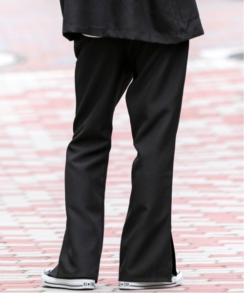 Beno（ビーノ）の「ポリトロ / W テーラード シャツ ジャケット × スリット フレアパンツ（セットアップ・メンズ・ライトベージュ/ブラック/ダークベージュ/ライトグレー/アッシュブラウン・L/M）」の16枚目の写真