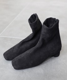 SESTO | ローヒールスリムストレッチショートブーツ(ブーツ)