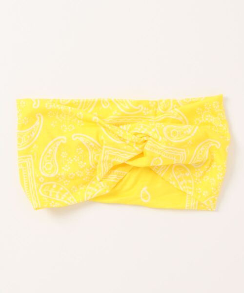 VIBGYOR Women（ヴィブジョー　ウィメン）の「【urge select】ペイズリー柄 プリント ワイド ヘアバンド【11色展開】（ヘアバンド・レディース・ホワイト/ブラック/ネイビー/レッド/ブルー/ブラウン/オレンジ/グレー/グリーン/ベビーピンク/ピンク/イエロー・FREE）」の8枚目の写真