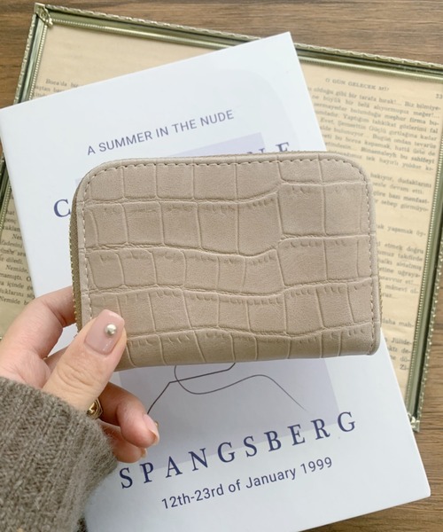 CLEA(クレア)の「クロコ柄アコーディオンカードケース(カードケース・レディース・ベージュ/ブラウン/ピンクベージュ/ライトベージュ/ブラック・FREE)」の4枚目の写真