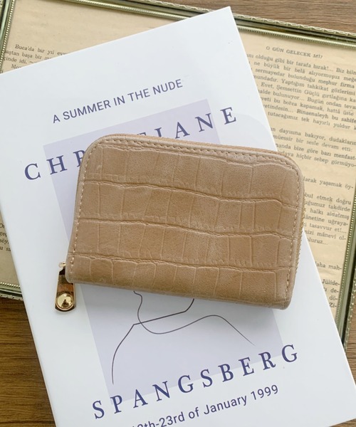 CLEA(クレア)の「クロコ柄アコーディオンカードケース(カードケース・レディース・ベージュ/ブラウン/ピンクベージュ/ライトベージュ/ブラック・FREE)」の7枚目の写真