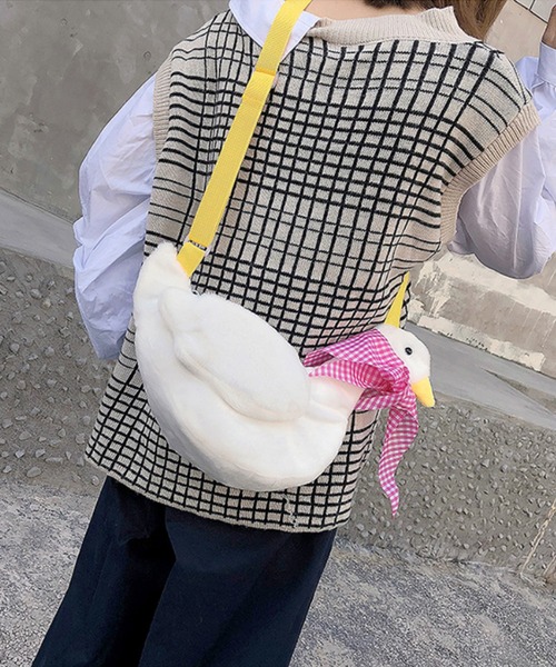 aimoha（アイモハ）の「カモちゃん（ショルダーバッグ・レディース・グリーン/ピンク・FREE）」の21枚目の写真