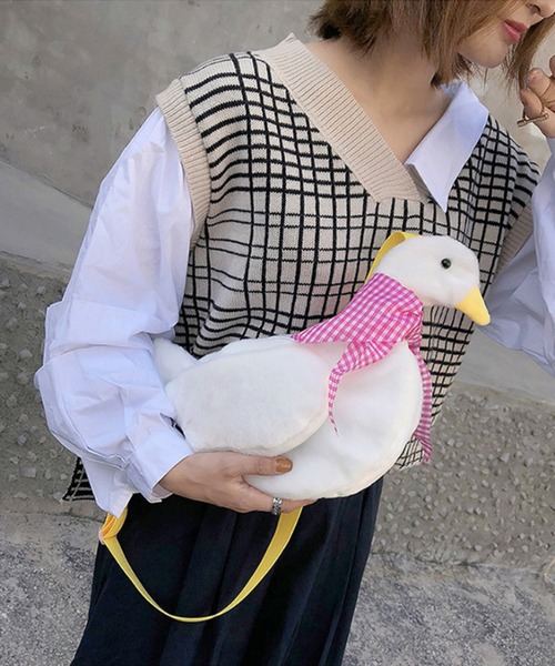 aimoha（アイモハ）の「カモちゃん（ショルダーバッグ・レディース・グリーン/ピンク・FREE）」の22枚目の写真