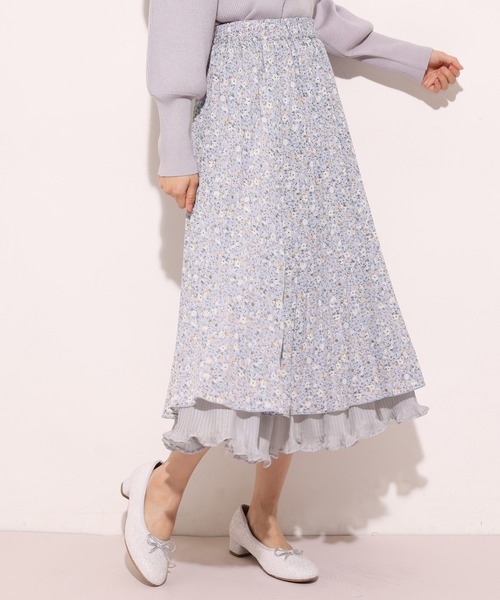 one after another NICE CLAUP（ワンアフターアナザーナイスクラップ）の「リバーシブルプリーツスカート（スカート・レディース・ベージュ系その他/パープル系その他/ピンクベージュ/ライトグレー・FREE）」の4枚目の写真