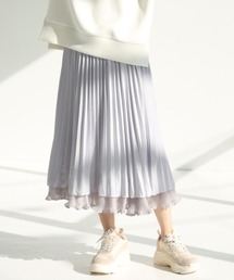 リバーシブルプリーツスカート