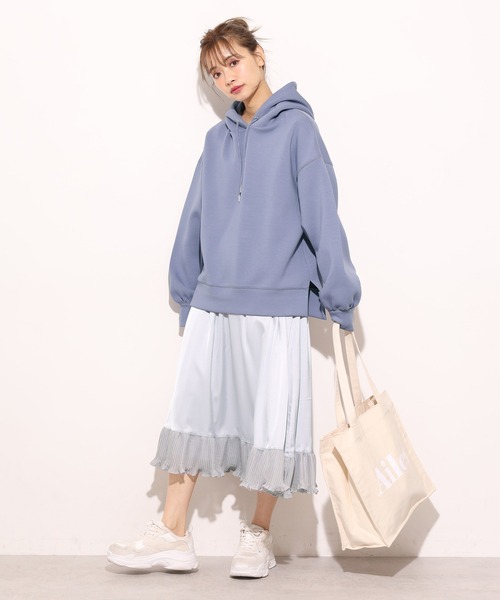 one after another NICE CLAUP（ワンアフターアナザーナイスクラップ）の「リバーシブルプリーツスカート（スカート・レディース・ベージュ系その他/パープル系その他/ピンクベージュ/ライトグレー・FREE）」の18枚目の写真