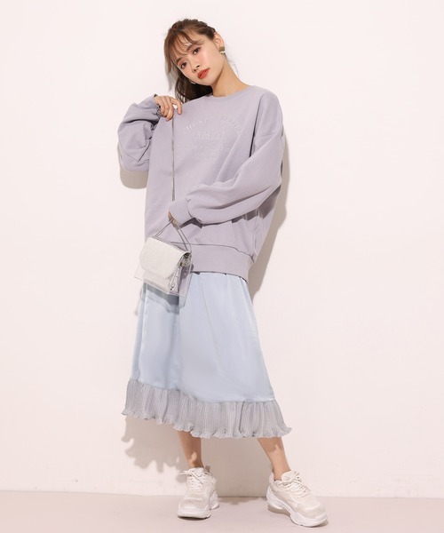 one after another NICE CLAUP（ワンアフターアナザーナイスクラップ）の「リバーシブルプリーツスカート（スカート・レディース・ベージュ系その他/パープル系その他/ピンクベージュ/ライトグレー・FREE）」の9枚目の写真