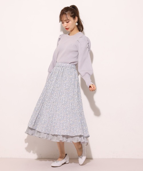 one after another NICE CLAUP（ワンアフターアナザーナイスクラップ）の「リバーシブルプリーツスカート（スカート・レディース・ベージュ系その他/パープル系その他/ピンクベージュ/ライトグレー・FREE）」の15枚目の写真