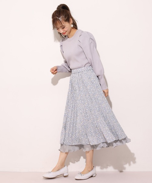 one after another NICE CLAUP（ワンアフターアナザーナイスクラップ）の「リバーシブルプリーツスカート（スカート・レディース・ベージュ系その他/パープル系その他/ピンクベージュ/ライトグレー・FREE）」の13枚目の写真