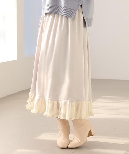 one after another NICE CLAUP（ワンアフターアナザーナイスクラップ）の「リバーシブルプリーツスカート（スカート・レディース・ベージュ系その他/パープル系その他/ピンクベージュ/ライトグレー・FREE）」の19枚目の写真