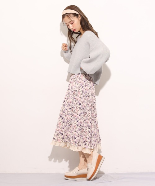 one after another NICE CLAUP（ワンアフターアナザーナイスクラップ）の「リバーシブルプリーツスカート（スカート・レディース・ベージュ系その他/パープル系その他/ピンクベージュ/ライトグレー・FREE）」の11枚目の写真