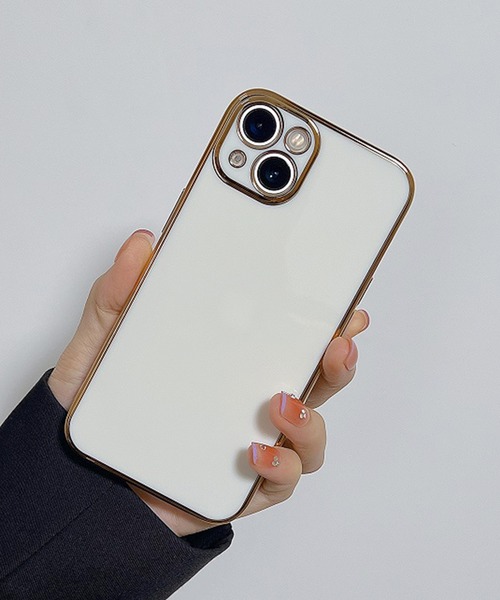 shopnikoniko(ショップニコニコ)の「メッキゴールドフレーム スマホケース(スマホケース/カバー・レディース・ホワイト/ブラック/ピンク/グリーン・iPhone XS/X/iPhone 11/iPhone 12/iPhone 7/8/SE(第2/第3世代)/iPhone 12 Pro/iPhone 11 Pro/iPhone XR/iPhone 12 Pro Max/iPhone 12 mini/iPhone 13/iPhone 13 mini/iPhone 13 Pro/iPhone 14/iPhone 14 Plus/iPhone 14 Pro Max/iPhone 14 Pro/iPhone 15/iPhone 15 Pro)」の22枚目の写真