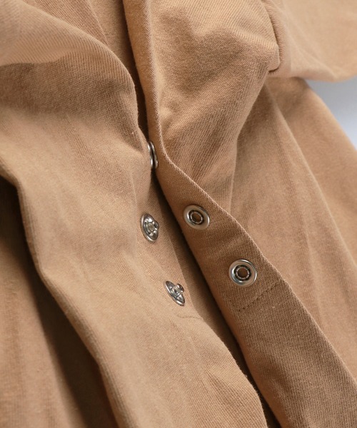 BRANSHES（ブランシェス）の「バックスナップ長袖ワンピース（ワンピース・キッズ・ブラウン/ネイビー・100cm/110cm/140cm/150cm/90cm/120cm/130cm）」の11枚目の写真