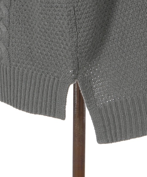 axes femme（アクシーズファム）の「キーネックニットチュニック（チュニック・レディース・キナリ/チャコール/グリーン・MEDIUM）」の21枚目の写真