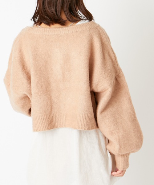 Chico（チコ）の「ふわふわニット2wayカーディガン（カーディガン/ボレロ・レディース・グレイッシュベージュ/パープル・FREE）」の22枚目の写真