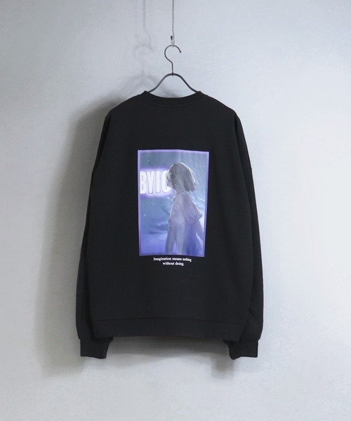 Confirm(コンファーム)の「Confirm / コンファーム バックプリントイラストスウェット(スウェット・メンズ・ベージュ/ブラック/ホワイト・M/L)」の2枚目の写真