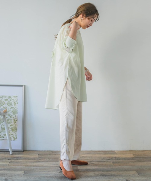 ITEMS URBANRESEARCH（アイテムズ アーバンリサーチ）の「サテンイージーパンツ（その他パンツ・レディース・グリーン/ベージュ/ブラック/モカ・LARGE/SMALL/MEDIUM）」の20枚目の写真