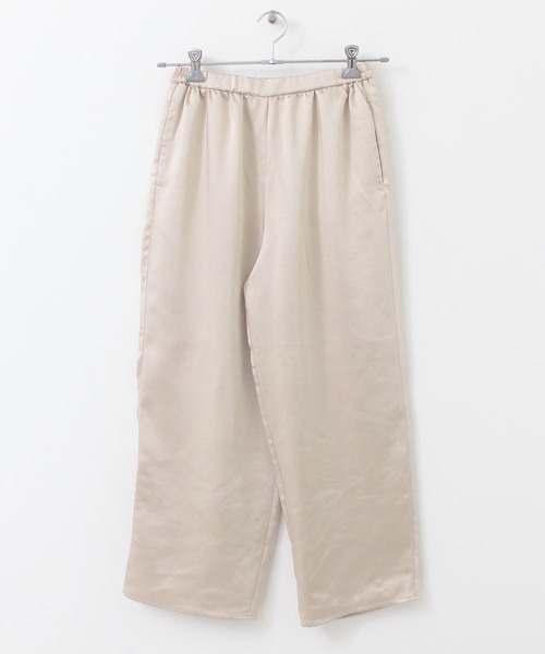 ITEMS URBANRESEARCH（アイテムズ アーバンリサーチ）の「サテンイージーパンツ（その他パンツ・レディース・グリーン/ベージュ/ブラック/モカ・LARGE/SMALL/MEDIUM）」の8枚目の写真