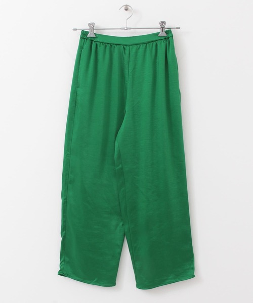 ITEMS URBANRESEARCH（アイテムズ アーバンリサーチ）の「サテンイージーパンツ（その他パンツ・レディース・グリーン/ベージュ/ブラック/モカ・LARGE/SMALL/MEDIUM）」の7枚目の写真