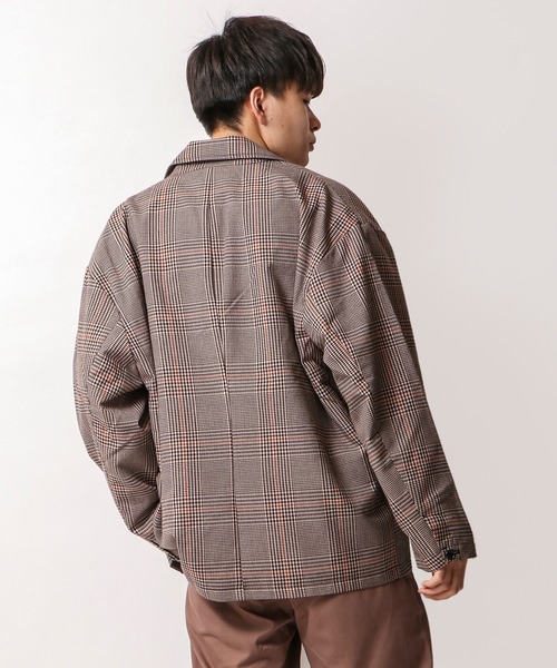 FUNALIVE（ファンアライブ）の「ダブルテーラードBIGジャケット（テーラードジャケット・メンズ・ブラック/ベージュ/ネイビー/カーキ/チェック/グレイッシュベージュ・M/L/XL）」の13枚目の写真