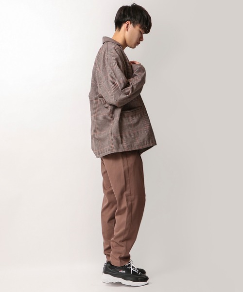 FUNALIVE（ファンアライブ）の「ダブルテーラードBIGジャケット（テーラードジャケット・メンズ・ブラック/ベージュ/ネイビー/カーキ/チェック/グレイッシュベージュ・M/L/XL）」の14枚目の写真