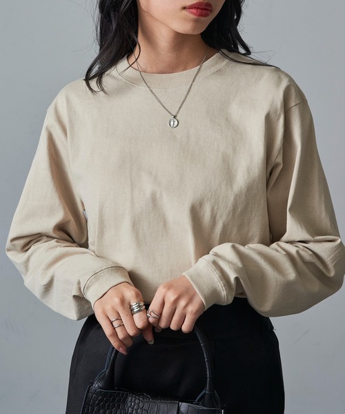 CROSS & STITCH(クロスステッチ)の「【Cross&Stitch】6.2オンス オープンエンドマックスウェイト ロングスリーブTシャツ ロンT 厚手 RL1216(Tシャツ/カットソー・メンズ・ホワイト/ブラック/インディゴブルー/ネイビー/スミクロ/ナチュラル/アッシュ/ヘザーグレー/ダークグリーン/ライトベージュ・XL/XXL/M/L/S)」の16枚目の写真