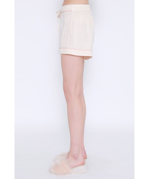 Priv. Spoons Club（プライベートスプーンズクラブ）の「【レディース】コットンガーゼパジャマ/ショートパンツ（ルームウェア/パジャマ・レディース・グレー/サックスブルー/ライトピンク・S/M）」の14枚目の写真