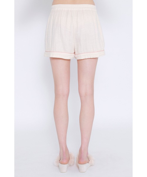 Priv. Spoons Club（プライベートスプーンズクラブ）の「【レディース】コットンガーゼパジャマ/ショートパンツ（ルームウェア/パジャマ・レディース・グレー/サックスブルー/ライトピンク・S/M）」の15枚目の写真