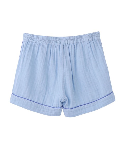 Priv. Spoons Club（プライベートスプーンズクラブ）の「【レディース】コットンガーゼパジャマ/ショートパンツ（ルームウェア/パジャマ・レディース・グレー/サックスブルー/ライトピンク・S/M）」の18枚目の写真