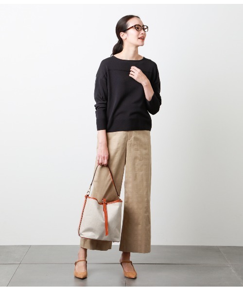 NEWYORKER（ニューヨーカー）の「シャドーハウスタータン ウエストゴムストレートパンツ（その他パンツ・レディース・ベージュ/グレー系その他・9号/7号/11号）」の12枚目の写真